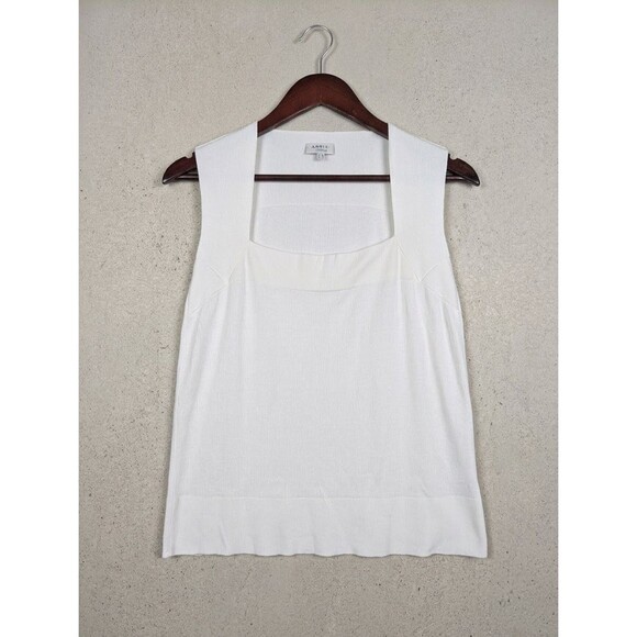 Akris Tops - Akris Punto Square Neck Tank Top